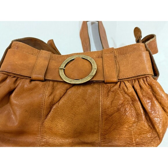 Vera Pelle Avorio Women’s Shoulder Bag Purse Brown Leather from Italy MRSP $150 - Picture 14 of 16